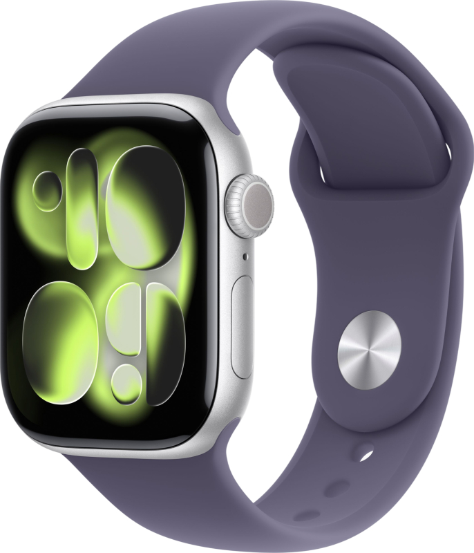 Apple Watch S11 46 Space Gray with Purple Fog band S/M MEW94 (MFH04)